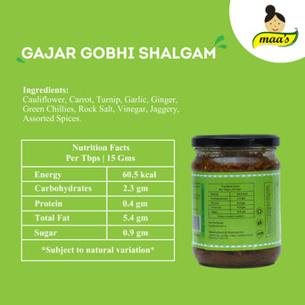 Maa's Gajar Gobhi Shalgam Achaar - 100% Homemade