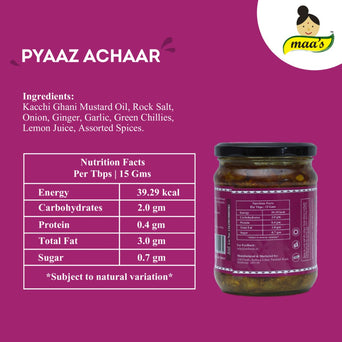 Maa's Pyaaz Achaar - 100% Homemade